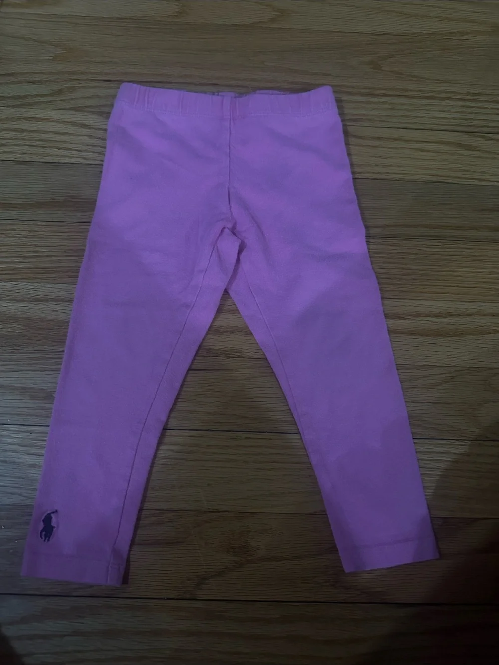 Ralph Lauren Light Pink Girls' Cotton Leggings